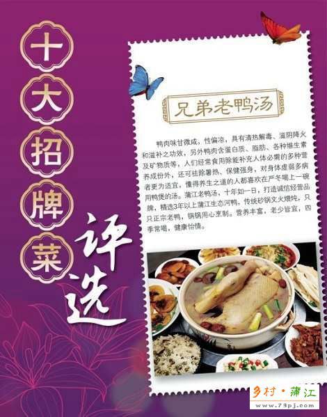 兄弟老鸭汤  - 蒲江乡村美食节十大招牌菜之一